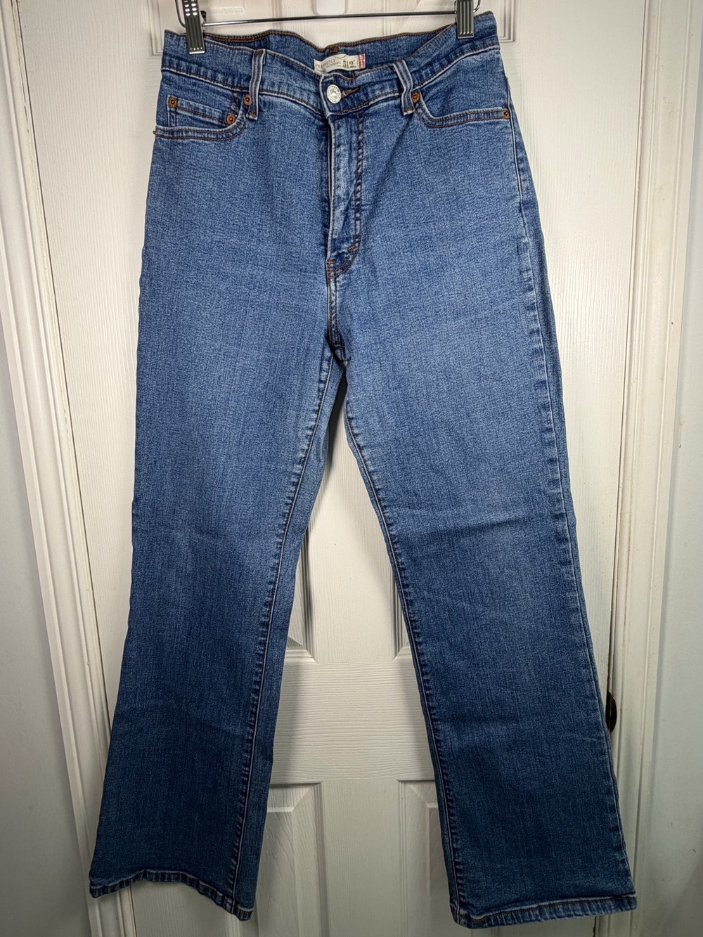 Levi's 512 Perfectly Slim Straight Jeans Classic 8M Medium Wash Y2K Stretch